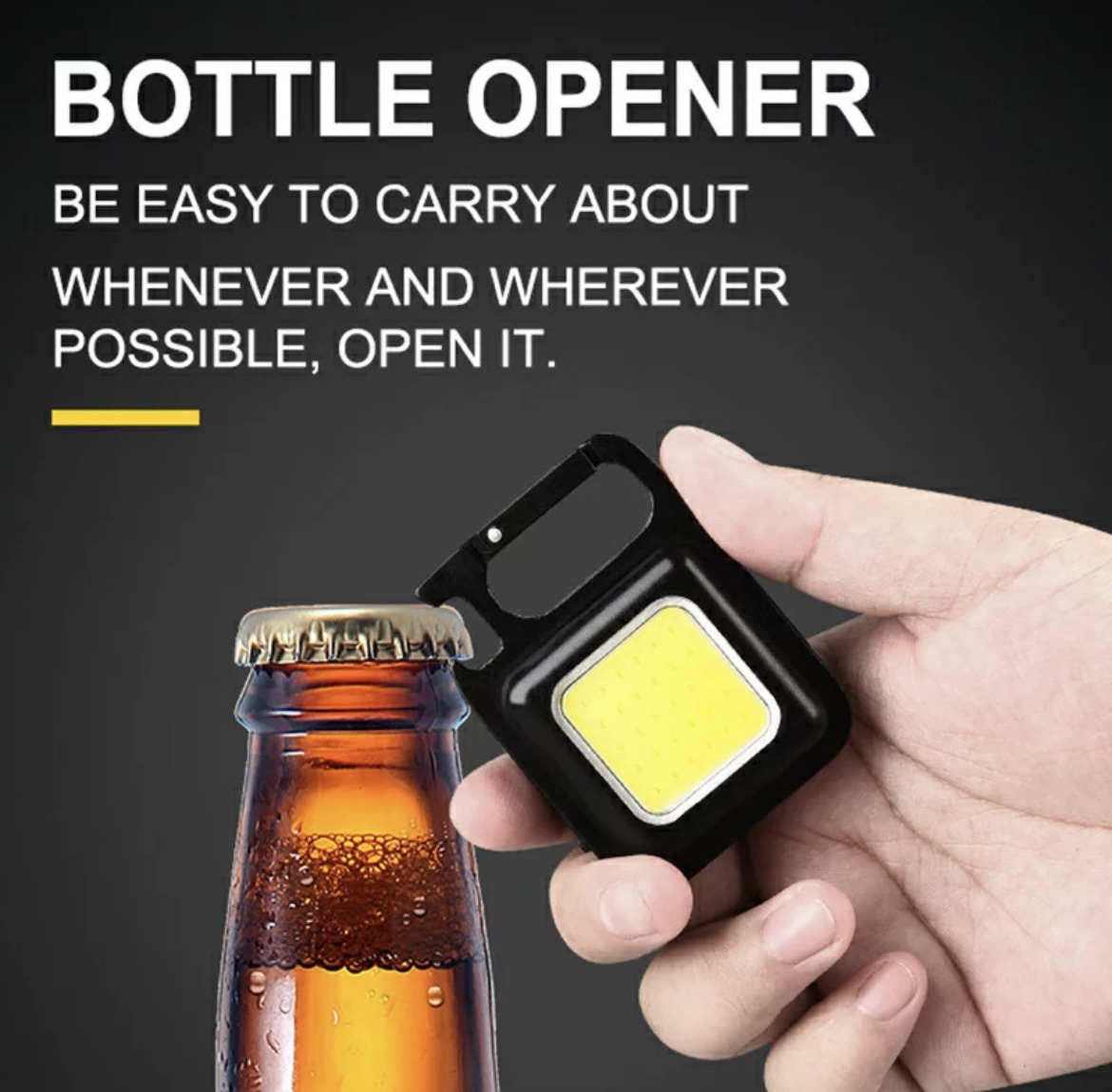 Pocket Keychain Ultra Bright Light with Bottle Opener - Image 4