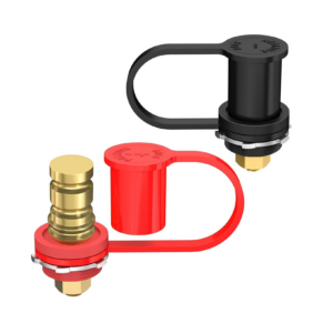 Red Black M10 Battery Terminal Jump Post 3/8" Single Stud