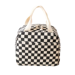 Checkered Insulated Lunch Bag