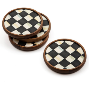 6 Checkered Coasters