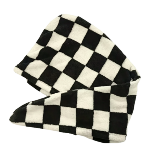 Checkered Hair Towel